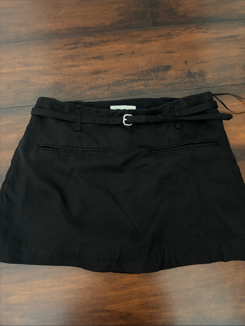 Reformation Black Mini Skort
